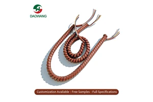 Wholesale OEM ODM Tinned Copper PVC Insulated 300V Spiral Cable NEV EV Flexible Tensile Resistant High Temperature Resistant