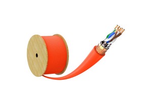 EXC Cat8 Industrial Ethernet Communication Cable 4X2 Installation Customizable Length PVC Jacketed Copper/CCA Solid Conductor