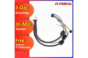 Waterproof 9P Vehicle Trailer Wiring Harness Stranded Conductor with PVC Insulation Rated Voltage 600V Wire Harness Cable