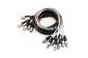 Professional 8CH XLR Snake Cable 5mts Male to Female Audio Connection Cord Heavy Duty Mixer Speaker Cable for Amplifier Stage