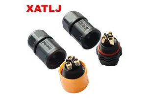 M19 High-Performance 3PIN Male Female IP67 Waterproof Solar Power System Cable Connector Quick Lock Outdoor Stage Lighting Power