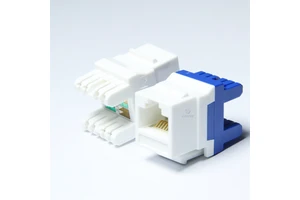 Dual Idc Shielded Cable Cat5e Keystine Jack-i/o Module Rj4 Jack Cat6 Amp Commscope