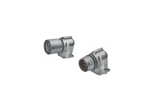 IP67 Waterproof M23 Servo Motor Connector 90 Degree Metal Alloy Flange Receptacle Nickel Right Angle Power-Male Connectors