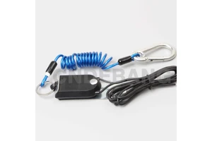 Trailer Breakaway Switch with Coiled Cable, Electric Brake Switch Used for RV Towing Trailer