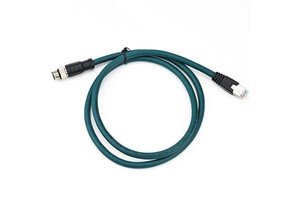 M12 RJ45 Industrial Gigabit Ethernet Male-Male PVC Jacket High Flexible Shielded Waterproof Network Cable with Lifetime Warranty