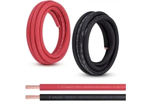 2 Gauge 2 AWG Stranded Copper 600V Welding Battery Cable Solar Power Electrical DC Wire for Automotive/Solar/Generator
