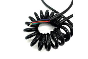 2/3/4/5/6 Core PVC Insulated Copper Coiled Power Extension Cable Spring Spiral Cable Rated for Building & Heating Applications