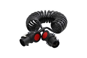 7-Pin Trailer Cable Set for 3-Channel Camera Display Wiring Harness for Trailers RVs Trunks