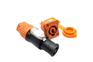 20A Waterproof WAC3FCA Plastic Power Cable AC Powercon Connector for LED Display/ Stage Light/ Audio Equipment