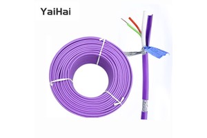 Device Net Industrial Pur Sheath Oil Resistance Wear Resistance Shielded Drag Chain High Flexibility Cable for Industrial Bus