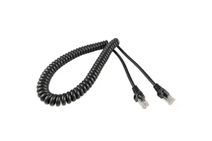 Custom Rj45 Cat6 Spiral Cable Coiled Ethernet Spring Cable Network Patch Cord Rj45 Coiled Cable Rj45 to Rj45 Spiral Cable