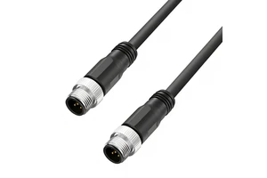 Industrial Power M12 A-Coded 5-Pin Copper Cable Male Open Wire Connection for Sensor/Actuator PLC I/O