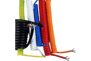 High Quality Custom 13AWG Pure Copper PE Insulated Spiral Electrical Wires Multi-Core Coil Cable for Power Use