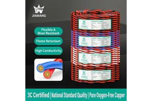 Oxygen Free Copper Stranded RVS Cable PVC Insulated 2 Core High Temperature Resistant 300V Fire Alarm Power Use