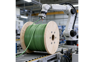 Industrial Robot Cable High Flexible PUR Jacket 4 Core Shielded Signal Cable Oil Chemical Resistant for Harsh Environment