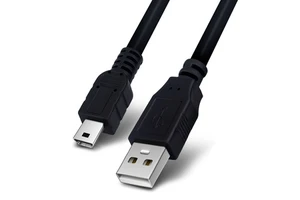 Data Charging 5Pin Mini B USB 2.0 Male Cable for GoPro for Controller MP3 Player Dash Camera GPS Printer PVC