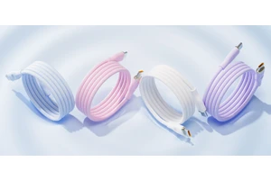 Durable 100W Magnetic Silicone Fast Charging Cable Tangle Free USB-C Self-Winding Pure Copper Conductor for iPhone & Computer