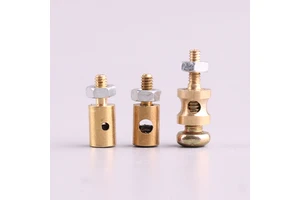 1.1 2.1mm Metal Servo Linkage Stopper Aperture Tie Rod Adjuster Copper Fast Regulator Pushrod Connector for RC Drone Accessories
