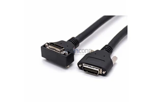 MDR To MDR 26Pin Black 1m Camera Link Cable Right Angle