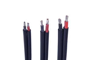 PV1-F Twin Core Industrial Solar Cable for Power Station 1500V 2.5mm 4mm 6mm DC PV Wire IP67/IP68