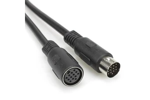 Custom DIN 13 Pin Male to Female Amplifier Cable with Shielded Signal Transmission for Stage Studio Car Audio OFC Copper Core