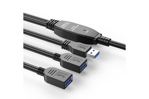 Hot Sales USB3.0 One Male Two Female 5m Conference Camera Cable 10m Built-in Signal Amplifier Enhancement Oxygen-Free Copper