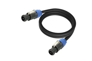Professional Four-Core Bare/Oxygen-Free Copper Ohm Head Audio Connection Speaker Cable NL4FC Cannon Connector MA039A for Stage