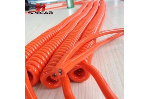 High Flexibility PVC Insulated Spiral Wire 6*0.5mm Retractable Coiled Spring Cable for Industrial Auto