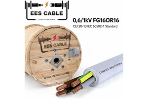 5G10 FG16(O)R16 600/1000V EPM Rubber Insulated Power Cable with PVC Sheath for Industrial and Building Installations