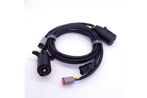 Manufacturer Removable Easy Repair Waterproof Dual 7 Way Trailer Plug Cable for Campers Caravans and Food Trucks