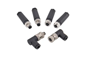 M8 Plastic 3 4 5 6 Pin D B Code Straight Bent Male Female Waterproof Servo Motor Aviation Connector