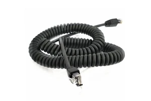 PU Jacket High Quality Ethernet Cable Coiled CAT5e 8P8C LAN Cable Spiral TPU Retractable RJ45 Network Cable