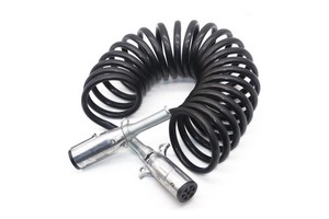 SYD 1197 Truck Trailer Wire Electrical Seven Core Spring Suzie Coil Spiral Power Cable for Brake System