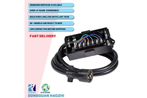 OEM PWR Heavy Duty 7-Way Plug Inline Trailer Wiring Bar Inline Light Trailer Harness Cable