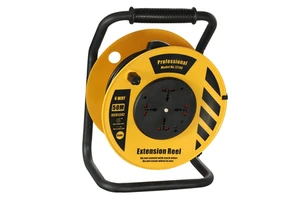 Professional Factory Cable Reel Custom Length 20m 30m Waterproof Protection and Switch IEC Female to BS Male End Type