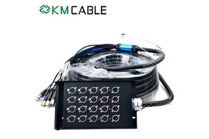 Professional 8/20/32CH Stage Snake Cable with Stage Box, High Purity OFC Core Multi-Core Audio Snake for Stage & Audio