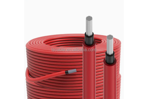 TUV Certificated Solar Cable 10-12AWG Low-Voltage Cables Factory H1z2z2-K Photovoltaic Solar Energy Cable