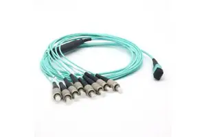 MTP MPO Trunk Cable OM4 24-Core Fiber Optic Patch Cord LSZH/PVC/OFNR Jacket Custom Length For FTTX Network