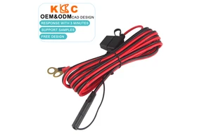 12V O Ring Terminal SAE Extension Cable 18Awg Industrial Battery Charging Solar Panel Wire