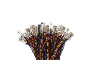 Wire Harness Manufacturers RJ45 8P8C To MX1.25 8Pin Molex PicoBlade 510210800 UL1061 26AWG Wire Assembly