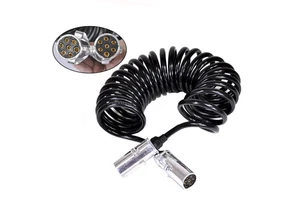 New 7 Pin Truck Electric Cable Trailer Truck Coiled Spiral Power Cable 5m Electrical Cable Assembly