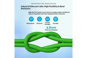 Profinet High-speed Transmission Cat6a Network Cable Custom-made Gigabit Servo EtherCAT Shielded For Drag Chains 20-70C