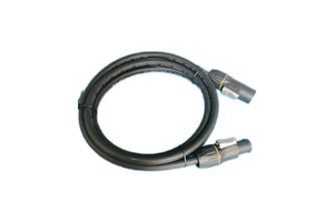 JIAHUI Male Female H07RN-F Cable 3G1.5mm2 16A250V Copper Rubber Nylon Jacket 2M Length Industrial Stage Light IP44 Straight Plug