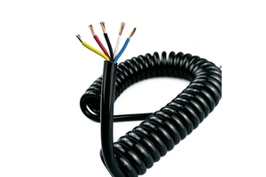 5-Core 16AWG Spring Spiral Cable 1 To 13m Length Power Wire Cable PU Coiled Cable