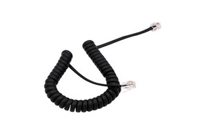 4P4C RJ9 RJ22 RJ11 Flat Coiled Cable Phone Cable Communication Spiral Telephone Handset Cord