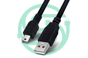 Factory Custom 1.5M High-Speed Mini 2.0 USB Data Charging Cable Pure Copper Camera 2.0 Mini USB Shielded Braid Cable Computer