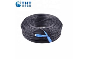 Indoor Outdoor 1 2 Core Preconnected Patchcord SC/APC SC LC UPC APC SC-SC FTTH Flat Drop Cable Jumper Fiber Optic Patch Cable