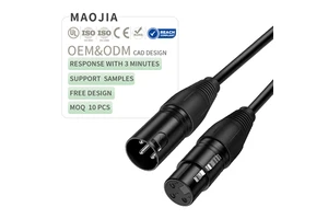 Professional 3-Pin DMX 512 Cable Shielded XLR Stage Lighting Control Wire for Theater Concert DJ Equipment