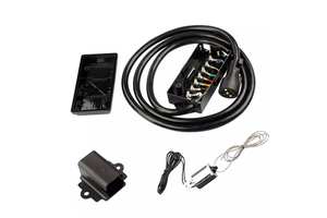 7way 8FT Trailer Breakaway Extension Cable with Waterproof Junction Box and Plug Holder
