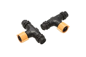 M18 Push-Pull Self-Locking Waterproof Connector 2-4 Pin Male/Female Integral IP67 20A for Robotics & Servo Drives